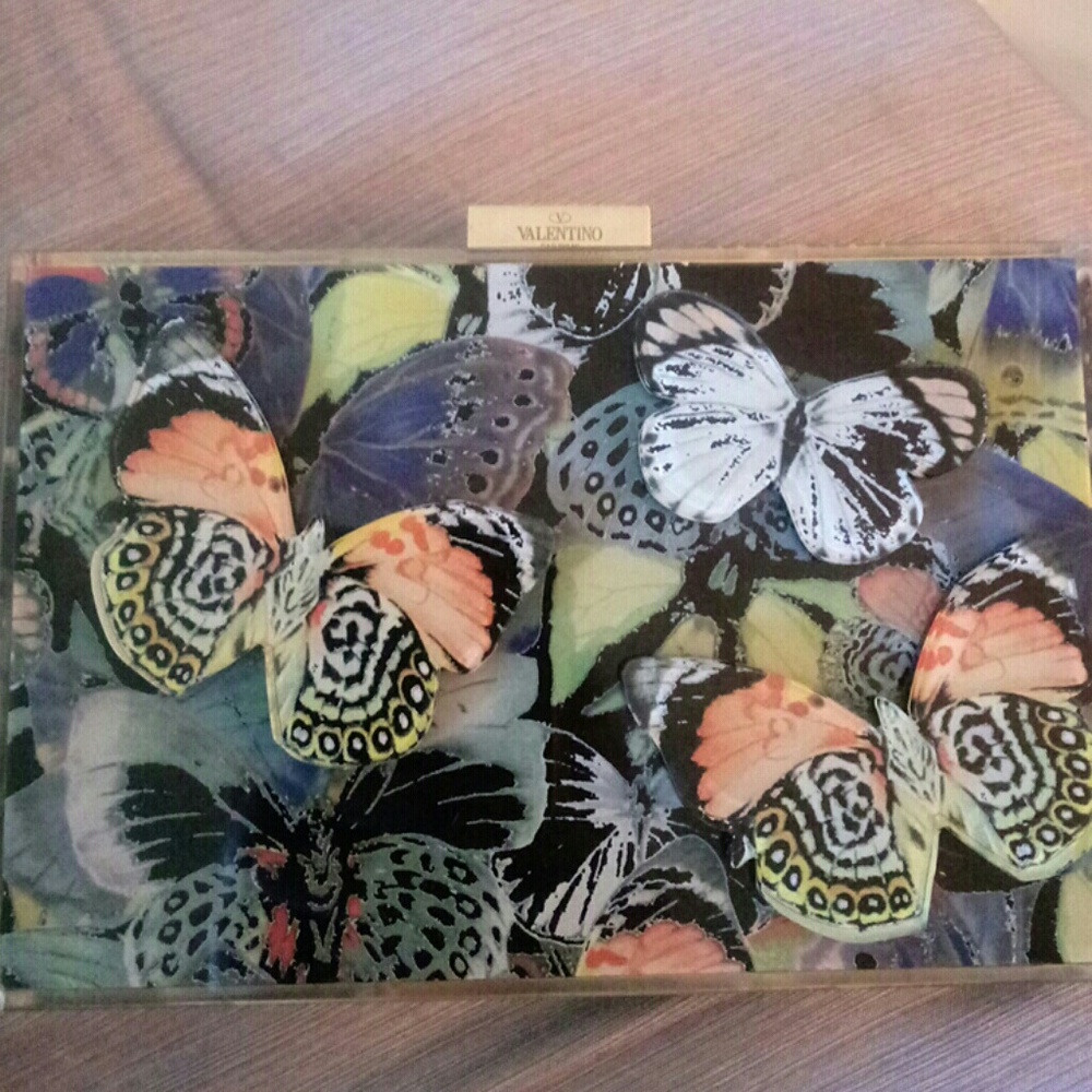 Valentino Butterfly Acrylic Mini Crossbody